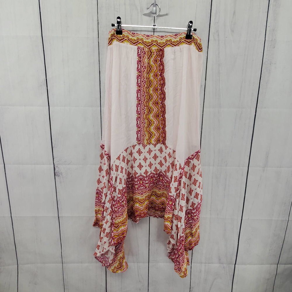 JohnPaulRichard Boho Gauze Woven Handkerchief Hem Skirt - EUC Womens Medium